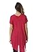 Riviera Sun 21810-ROS-1X Solid Top/Tops for Women Rose