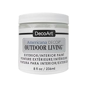 Decoart PicketFence Americana Outdoor Living 8oz Picket Fence, 8 Fl Oz (Pack of 1), White