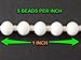 Amazing Drapery Hardware Beaded Chain Continuous Cord Loop, 10#, (6 FEET) White for Roller Shade Repair