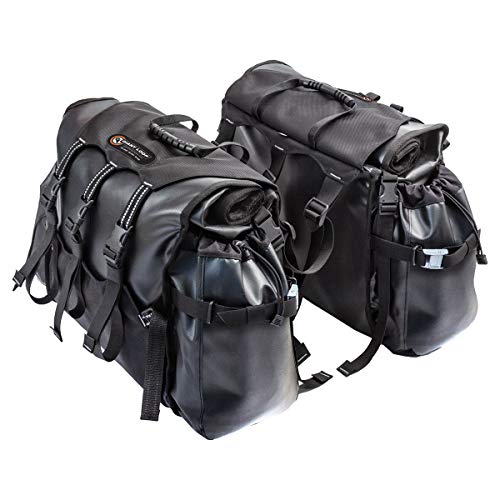 Giant Loop Round The World Panniers, Waterproof Lightweight Side Luggage, Large 90+ Liter Capacity, Universal Fit, Ideal for Long Adventures