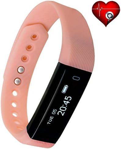 SE Group Fitness Tracker Smart Watch with Heart Rate and Sleep Monitor Pedometer Calories Counter Waterproof Activity Band Bluetooth Slim Sports Bracelet for Android iPhone Samsung Nexus LG and more