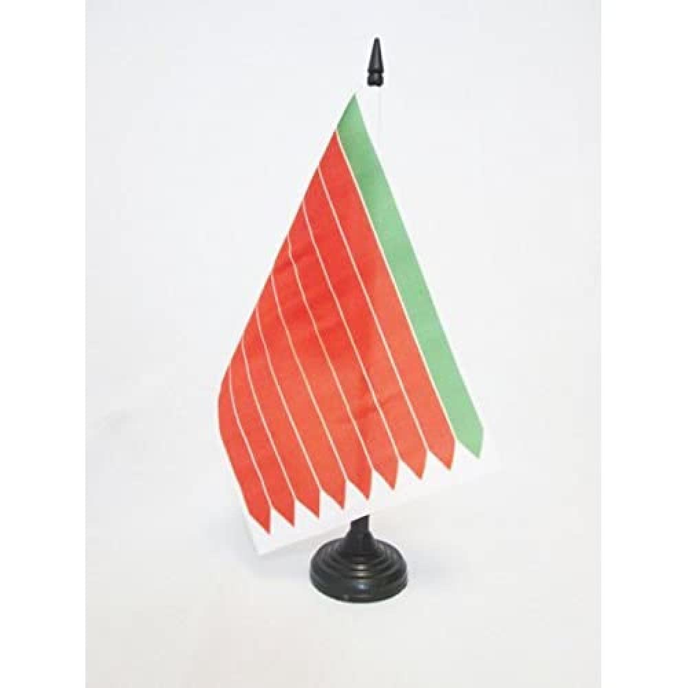 AZ FLAG Province of Zamora Table Flag 5'' x 8'' - Zamora Office Decoration 100% Polyester 21 x 14 cm - Mini Desk Flag with Pole and Black Plastic Base