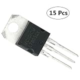 (15 Pieces) MCIGICM IC 7805 Voltage Regulator, L7805 Linear Positive Fixed 1 Output 5V 1.5A