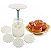 king do way Mooncake Fodant Gift DIY Moon Cake Mold 4 Flower Plant Stamps Decor Mould (Round)