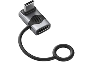 240W 80Gbps 8K USB C Adapter with Lanyard, USB-C Male to USB-C Female Adapter, USB4 Connecter for Thunderbolt 4/3, ROG Ally, 