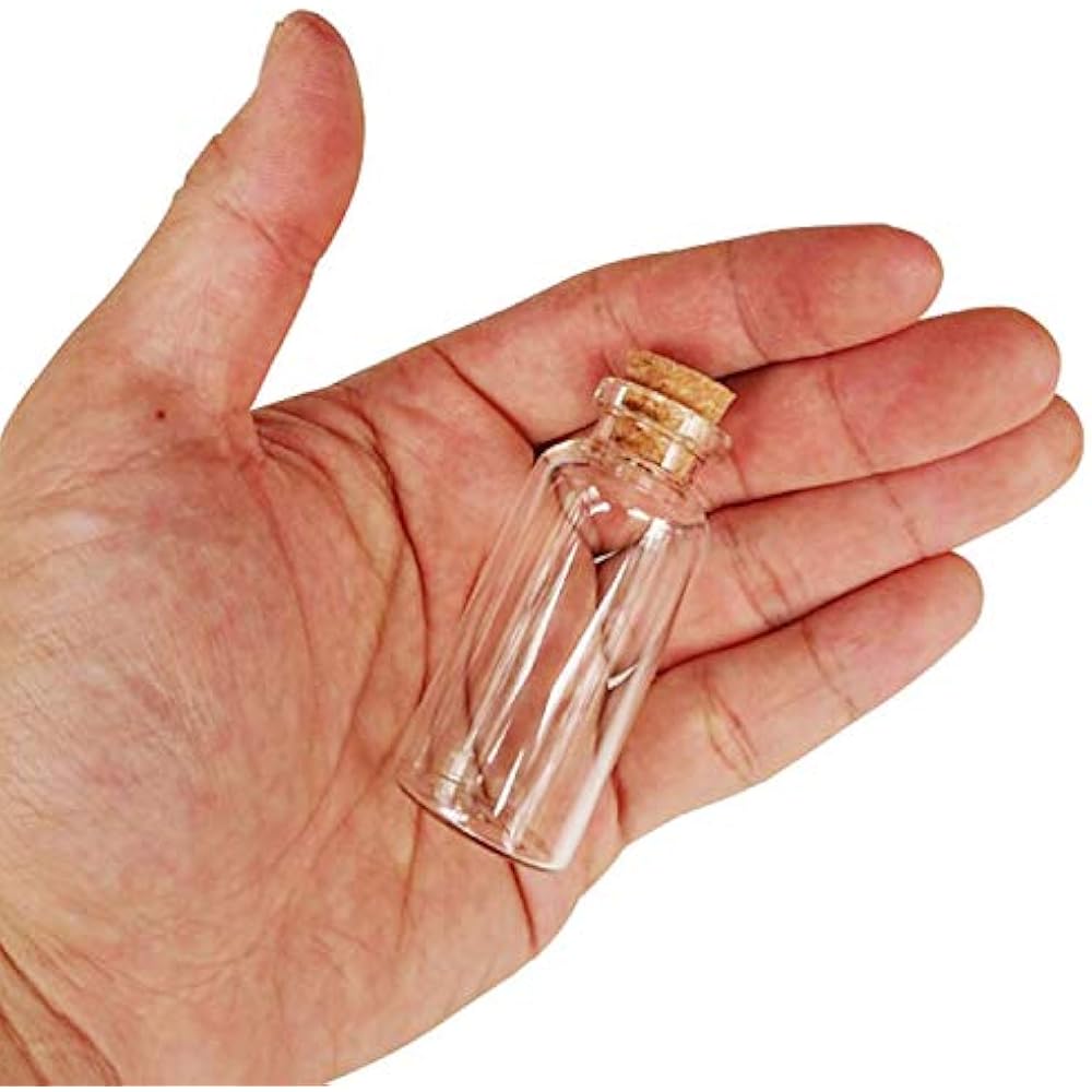 36PCS 20ml Cork Stoppers Glass Bottles DIY Decoration Mini Favors Small