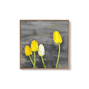 Framed Canvas Wall Art for Living Room, Bedroom Flowers Canvas Prints for Home Decoration Ready to Hang - 24x36 inches - 16x16 inches