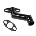 JRL 32mm-40mm Black Offset Intake Manifold and Gasket For 49cc 66cc 80cc Motorized Bike Motorised Bicycle (Black) primary