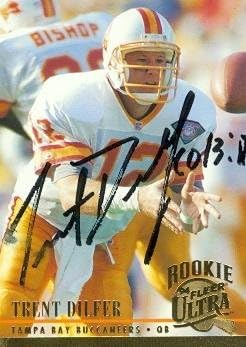 Autograph 119163 Tampa Bay Buccaneers 1994 Fleer Ultra No. 511 Rookie Trent Dilfer Autographed Football Card
