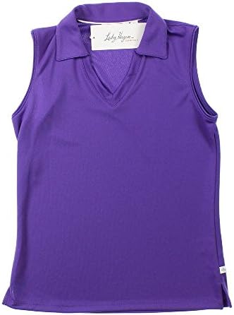 Lady Hagen Essentials Sleeveless Golf Polo Sports Purple Royal XS