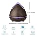 Di'omani Essential Oil Diffuser Large Humidifier Purifier 400ml Quiet Mist Aromatherapy Ultrasonic Relaxing 7 Color Changing LED Lights Safe Auto Shut-off For Baby Kids Office Home - Wood Grain