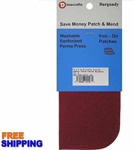 Compare to Bondex Iron-On 2 Repair Patches - Burgundy