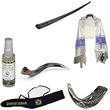 Set Shofar,Oryx,Ram Horn,Kudu,Tallit Messianic