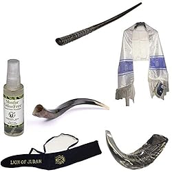Set Shofar,Oryx,Ram Horn,Kudu,Tallit Messianic