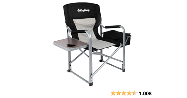 Kingcamp Kamp Sandalyesi Yonetmen Sandalyesi Yan Masa Ve Sogutucu Cantali Amazon Com Tr Spor Ve Outdoor