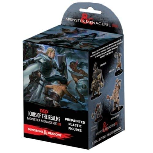 WizKids Dungeons and Dragons: Icons of The Realms: Monster Menagerie 3 - Pre Painted Plastic Figures Booster Box