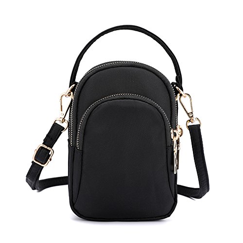 Toniker Nylon Multi-Pockets Small Crossbody Bags Cell Phone Purse Smartphone Wallet for Women Girls with Handy Carry - Thumbnail 4