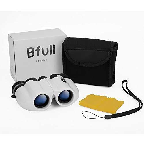 BFULL Binoculars- 10x25 Kids Binoculars Mini Folding Binoculars Compact Binoculars for Adults Waterproof Telescope for Bird watching, Football Safari Sightseeing, Camping and Travel(Black)