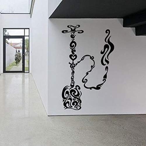 zhuzhuwen Silver Star Wall Stickers Dancerkindergarten Room Decoration Mural Vinyl Shisha Hookah Waterpipe House Cafe Smoke Store Outdoor Sign 42X68Cm