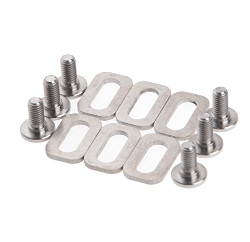 Wanyifa Titanium Ti Bolts Spacers for Look KEO Road Bike Clipless Pedals Cleats - Thumbnail 6