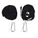 Yosooo Set of Hammock Strap Rope with Metal Buckle Tree Swing Hanging Kit Hammock Straps Rope Carabiner Hammock Tree Straps with 2Pcs Carabiners for Outdoor Yard Campingthumb 1