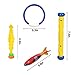 Raise Toy Deluxe Underwater Swimming/Diving Pool Toy Rings(4Pcs),Diving Sticks(3Pcs), Bandits(4Pcs),Aquatic(3Pcs),Under Water Treasures (12Pcs) with Waterproof Storage Bag - Pack of 26