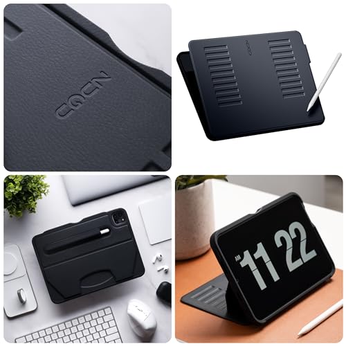 ZUGU CASE iPad Pro 12.9 Case, Ultra Slim Protective Case/Cover Designed for iPad Pro 12.9-inch (6th Gen / 5th Gen) Wireless Apple Pencil Charging, Convenient Magnetic Stand (Auto Sleep/Wake) - Black