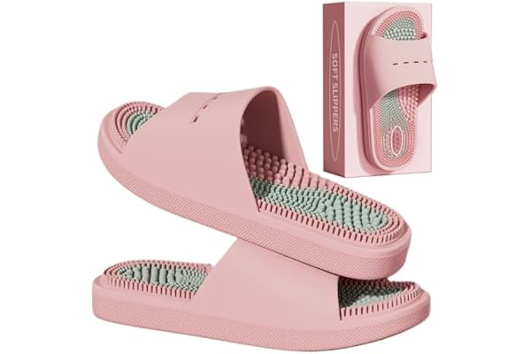 MOTTLED SKY Acupressure Massage Slippers Acupressure Foot Massager Shoes Reflexology Sandals Gift for Men Women Reduce Feet N