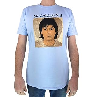 Paul McCartney Tshirt Homme -XL- McCartney II Bleu - Les Beatles, Paul McCartney, John Lennon, RIngo Starr, George Harrison