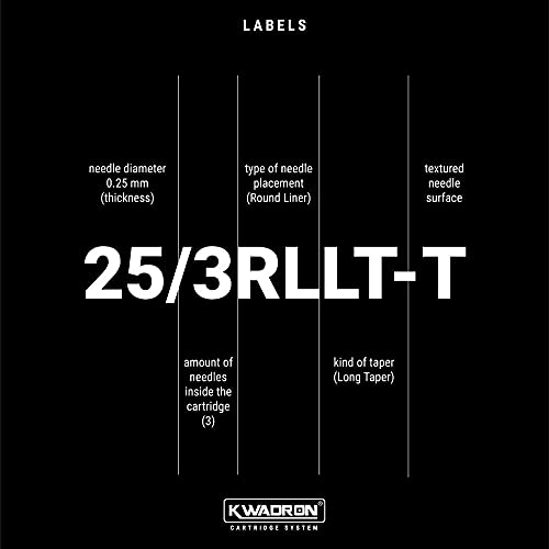 Kwadron Cartridge Bugpin Curved Mag Shaders 8 Long Taper 11 Curved