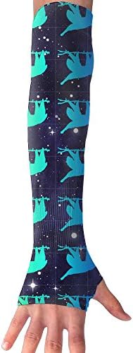 Colorful Sloth Hanging A Tree Outside Athletic Protective Arm Sleeves For Men Women Kids