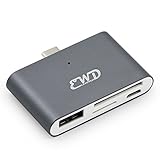 New Macbook Pro 2017 Type-C HUB USB C OTG / TF / SD Card Adapter, EASTWILD Smart Card Reader for Macbook air and PC Laptop and Most USB Type-C Port Devices
