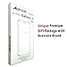 Galaxy S7 Edge Case, Acessorz Fashion Luxury Glossy Mirror Clear View Smart Date/Time Premium [Hyperbolic Mirror] PC Wallet Flip Case Cover for Samsung Galaxy S7 Edge (Silver)