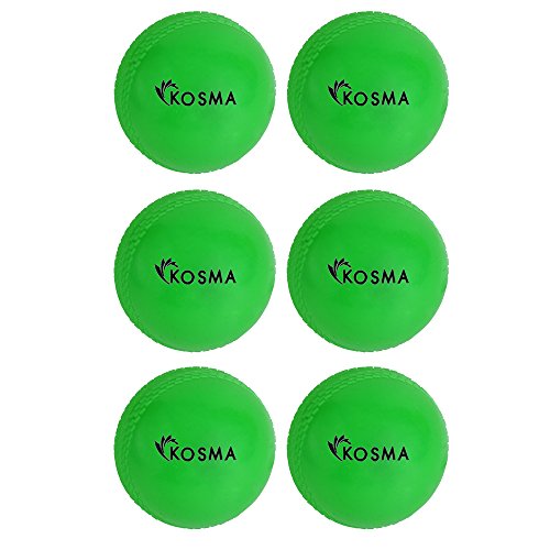 Kosma Set of 6 Wind Ball Cricket Ball | Soft Training Balls | Sports & Outdoors (Green Thanksgiving, Christmas, Birthday