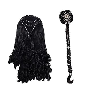 Rz World Best Quality Party Wear Synthetic Black Hair Extension