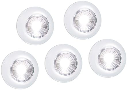 5 Pack Led Battery Powered Wireless Night Light Stick Tap Touch Lamp Stick On Push Light For Closets Cabinets Counters Or Utility Rooms Cordless Touch Light Batteris Not Included Buy Online At Best Price