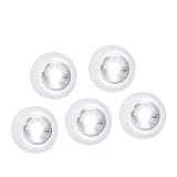 Dream Master 5 Pack LED Battery-powered Wireless Night Light Stick Tap Touch Lamp Stick-on Push Light for Closets, Cabinets, Counters, or Utility Rooms,Cordless Touch Light,Batteris Not Included