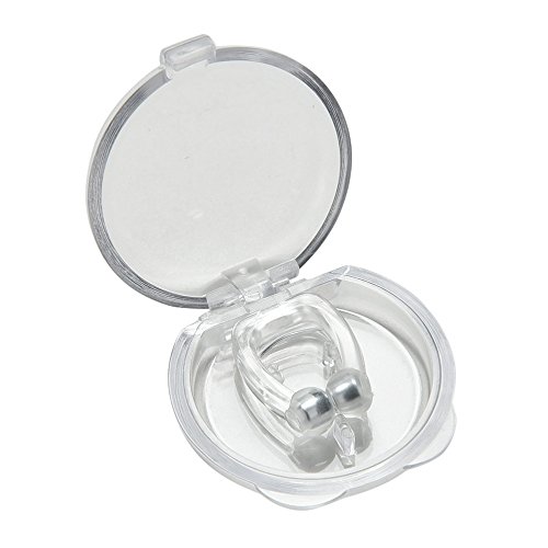 Stingna Silicone Magnetic Anti Snore Stop Snoring Nose Clip Sleep Tray Sleeping Aid Apnea Guard Night Device with Case (a)