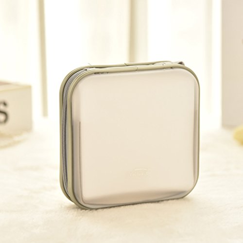 RUYA Heavy Duty Portable Square 40 Dics CD/VCD/DVD Case Storage Organizer Wallet Holder Album Box