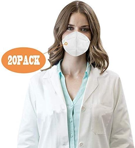 20PC Anti Pollution N95 Mask,AUSDIN N95,FFP2 Anti Pollution Mask Dust-Proof and Anti Smoke Mask 98% filtration effect,Unisex,for Outdoor Construction,Paint, Gardening,DIY,Home