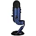 Blue Microphones Yeti USB Microphone Midnight Blue (Yeti Midnight Blue) + Professional Headphones + Suspension Boom Scissor Arm Stand + Microphone Wind Screen + Mic Stand Adapter + Microfiber Cloth