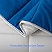 Down Alternative Comforter King Size,Light Weight Fluffy and Soft for All Season,Quilted Duvet Insert with Corner TabKing, Navy/Grey