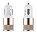 iCASEIT Car Charger 4.8A 24W USB 2 Port Quick Charge for iPhone 7 7s Plus 6 6s Plus 5s iPad Pro Mini Galaxy S7 S6 Edge S5 S4 Huawei HTC & more with 5V input - GOLD