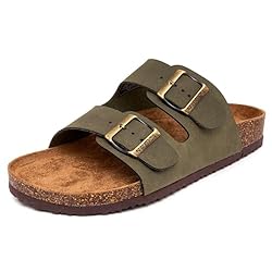 Nautica Men's Double Buckle Slide-Comfort
