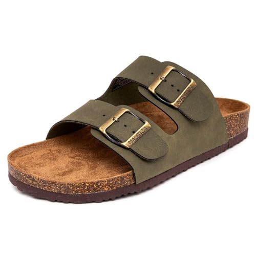 Nautica Men's Double Buckle Slide-Comfort