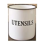 Country Enamelware Kitchen Utensil Holder