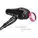 1875W Professional Salon Hair Dryer Negative Ionic Blow Dryer, 2 Speed 3 Heat Settings Cool Button with AC Motor, Concentrator Nozzle and Filter, Black