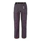 Quick Dry Pants, ADiPROD Men's Water Repellent Lightweight Convertible Cargo Shorts Hiking Pants (XL, Gray)