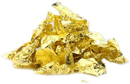 Fcostume Edible Gold Foil Gold Foil Mask Cooking With Gold Foil Cake Decoration Health Spa Gold Foil Cake Chocolate Decoration Crafts Carving Multipurpose Items