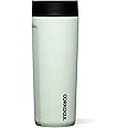 Corkcicle Commuter Cup Travel Mug with 360° Sip Lid, Sage Mist, 17 oz – Insulated Coffee Mug with Lid Keeps Beverages Cold 18 Hours, Hot 5 Hours – Cupholder Friendly & Spill-Proof Slim Tumbler